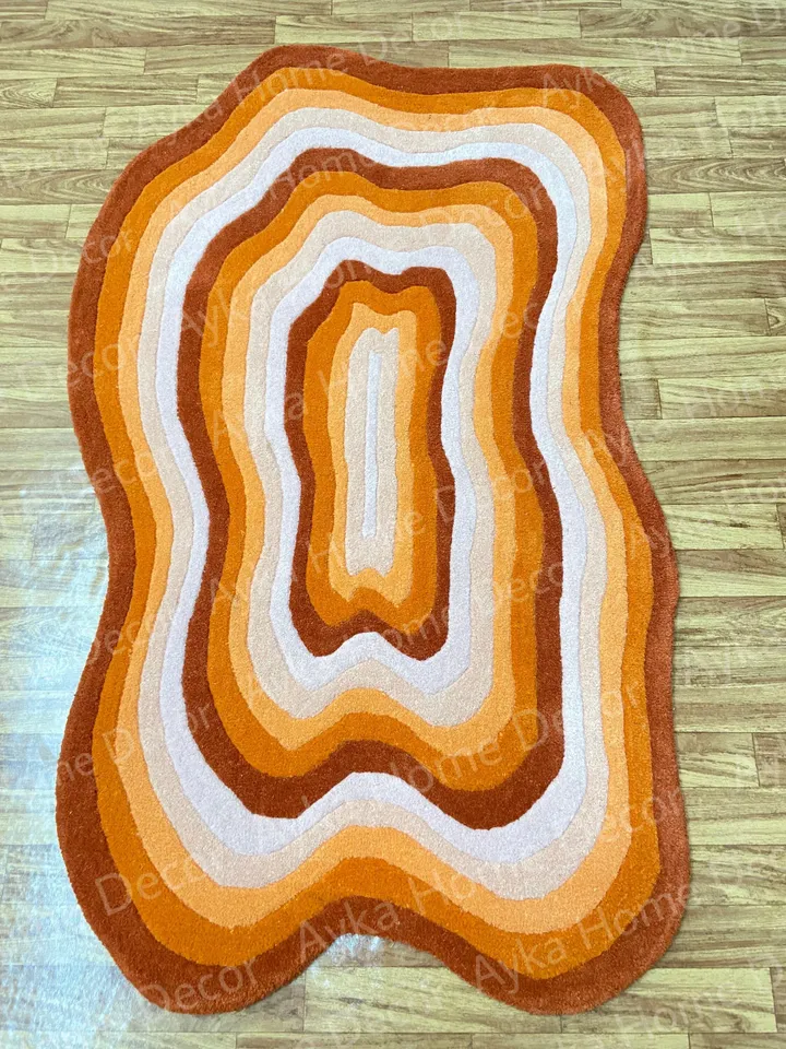 Anthena Hand Tufted 100% Pure Woolen Area Rug For Hall Kitchen Living Room Bed Room Bath Room Dining Room Kids Room Carpet / Christmas