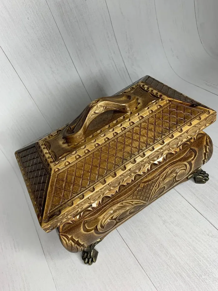 Handmade wood jewelry box, Decorative boxes home decor, Jewelry chest