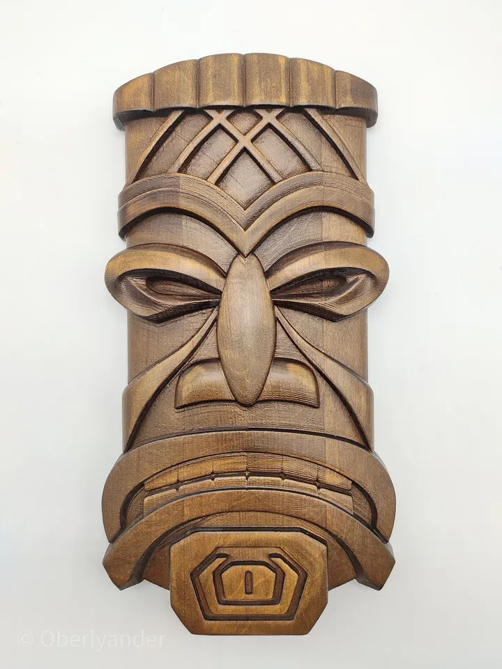 Tiki mask wood, African Wooden Tiki Mask, Wood decor, wall decor, wall panel, wooden wall panel, wooden mask, hawaiian mask, carved mask
