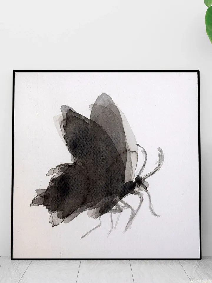 Handmade watercolor paint, Small watercolor painting, watercolor paints, Butterfly Wall art, Watercolor Butterfly, Nursery wall decor, Art