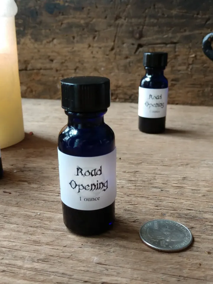 Road Opening Oil, Witches Road Opening Oil, Success Spell Oil for Rituals, Road Opener Traditional Recipe Witch's Oil