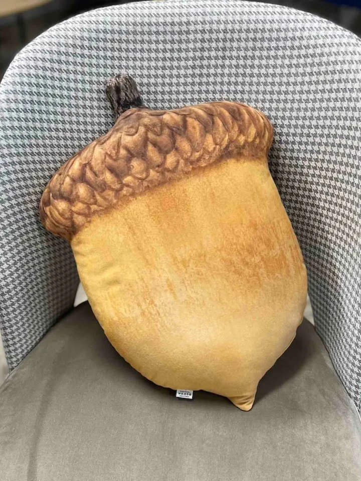 Acorn pillow / autumn pillow / fall cushion / farmhouse decor / thanksgiving decoration / woodland decor / forest acorn