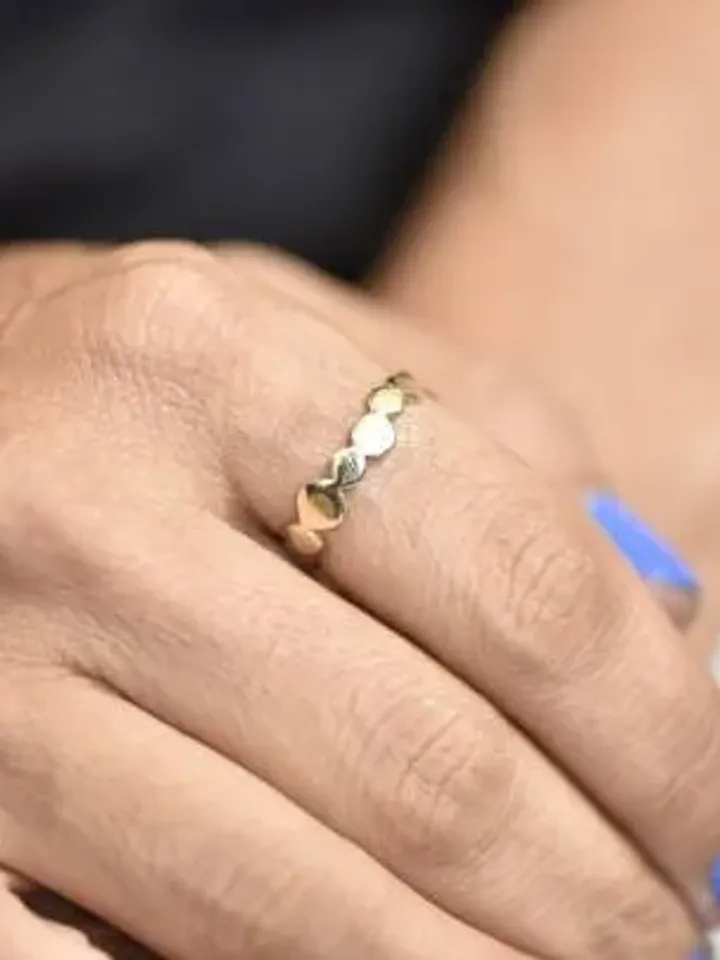 14K Gold Circles Ring