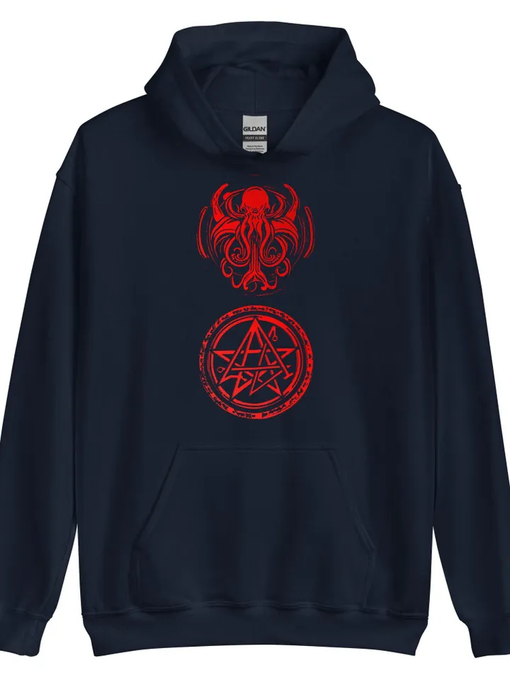 Cthulhu Idol Hoodie (Unisex) | HP Lovecraft Pullover Sweater, Call of Cthulhu Sweatshirt, Sigil of the Gateway Shirt, Eldritch Cosmic Horror