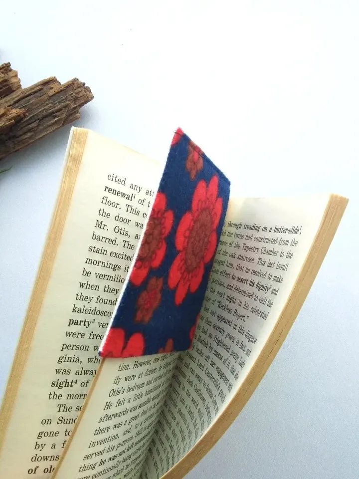 Fairy mushroom bookmark personalized, Cute bookmark with elf on mushroom, Cottagecore gift, Embroidered book lover gift