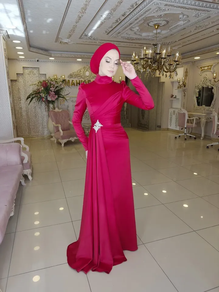 AHUNARE HIJAB - Wedding Dress, Muslim Evening Gown, Nikah, Islamic Wedding, Engagement, Bridesmaid