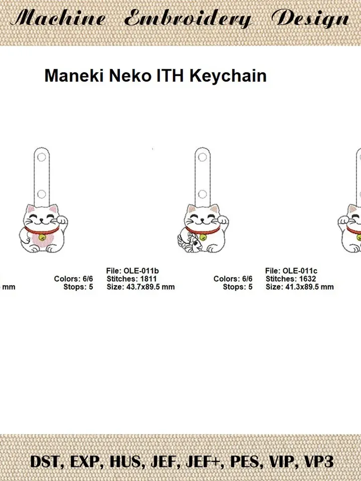 Maneki Neko ITH keychain