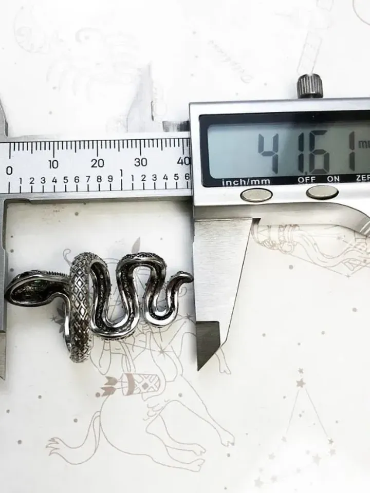 Bohemian Snake Ring, Adjustable Snake Ring, Snake Ring, 925 Sterling Silver Snake Ring, Silver Serpent Ring, Spiral Ring, Boheme Animal Ring