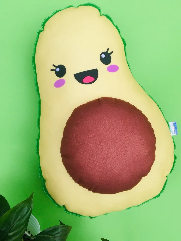 Avocado Pillow / Avocado kawaii / Kawaii Cute / avocado cute / Avocado Gift / kawaii pillow / food pillow