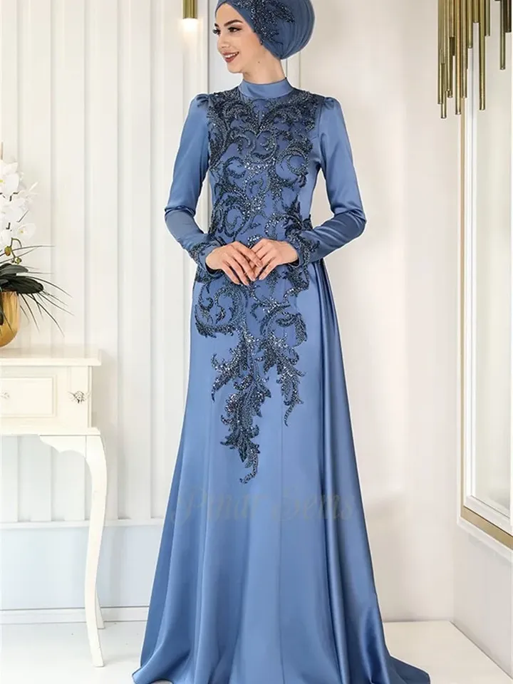AHUNARE HIJAB - Wedding Dress, Muslim Evening Gown, Nikah, Islamic Wedding, Engagement, Bridesmaid