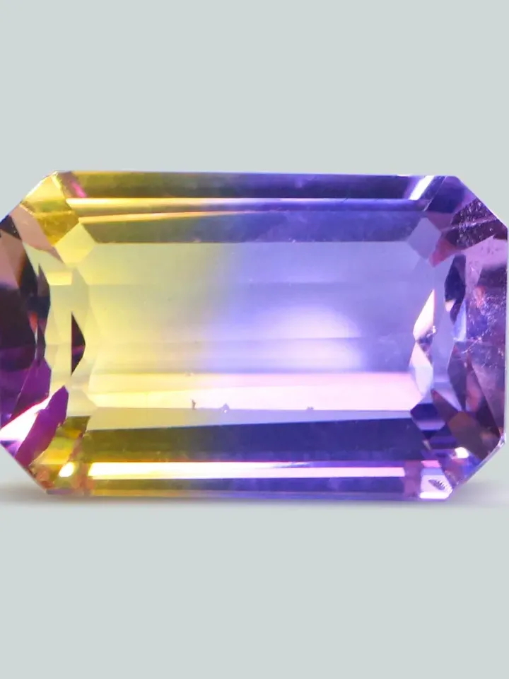 6.36 CT Sensational Rarest Bi Color Unheated 100% Natural Bolivia Ametrine