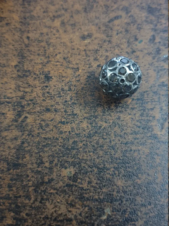 Micro Pave Beads, CZ Beads, Multi CZ Beads, 925 Sterling Silver Beads, Pave Spacer Beads, 12MM Round Ball Beads, Shamballa Ball Beads
