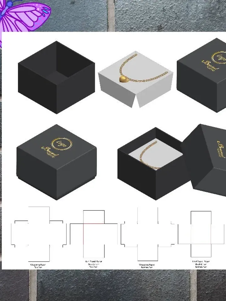 Box template Gift box SVG Party Favour Box Cricut Box PDF printable pattern Instant download box gift package paper pattern