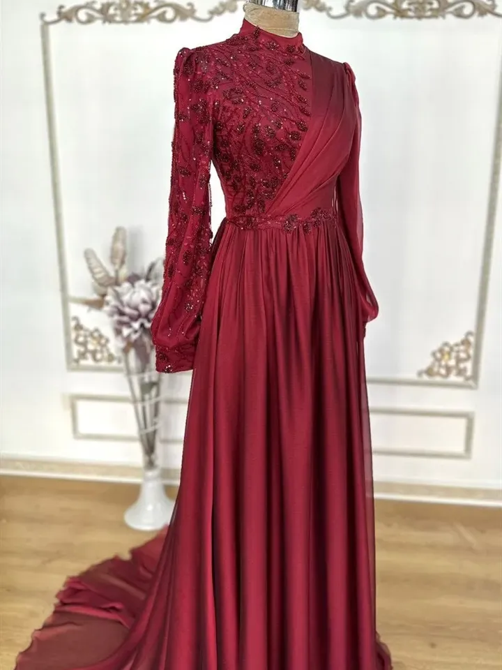 AHUNARE HIJAB - Wedding Dress, Muslim Evening Gown, Nikah, Islamic Wedding, Engagement, Bridesmaid