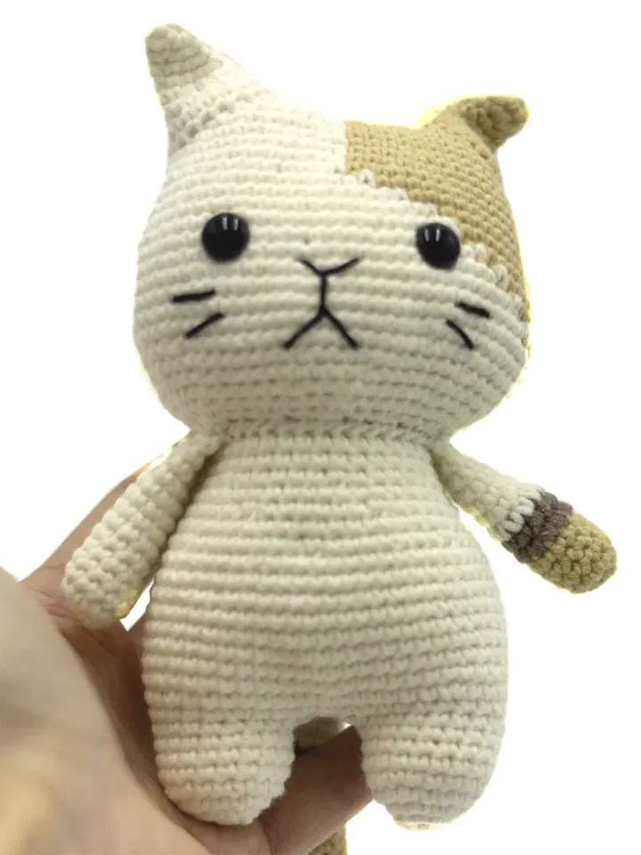 cute cat toy, first baby toy, stuffed animal, doll cat, cat lover gift, baby shower gift, home decor cat toy, cat plush