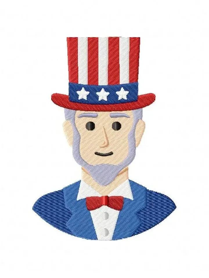 American Man Applique machine embroidery designs,Instant Download,embroidery pattern,USA,7 Size,Digital Machine,New,Sale,Gnomes,Dst,Jef,Xxx