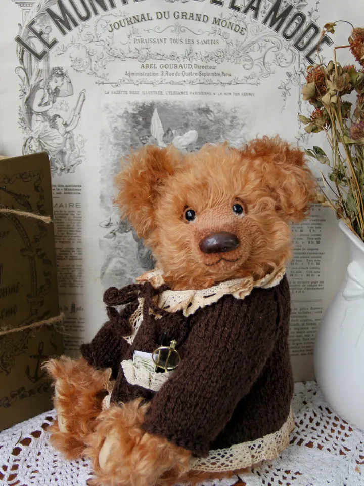 PATTERN of Stefan the bear PDF Handmade Artist Collectible Teddy Bear OOAK Vintage Stuffed animal toys bear plushinnes