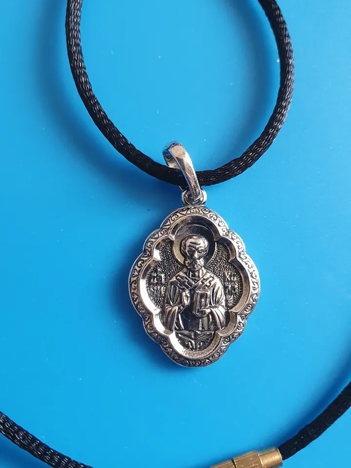 Saint Nicholas the Wonderworker Christian blessed pendant