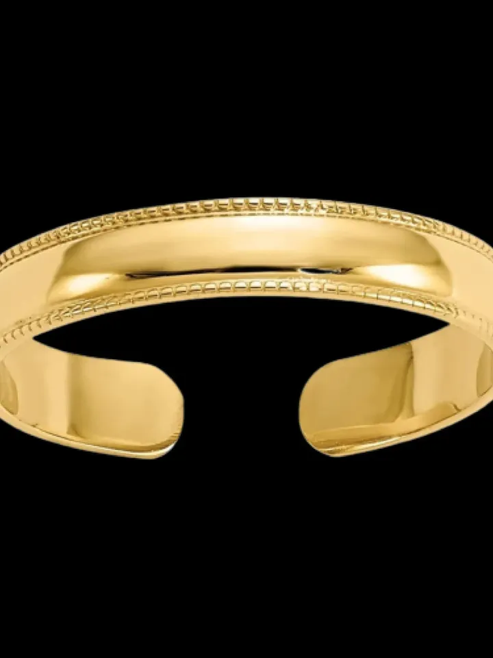 Wide Gold toe ring · 14k Gold thick toe ring · Gold toe ring · Adjustable toe ring · plain toe ring · toe ring · toe ring for Indian Women