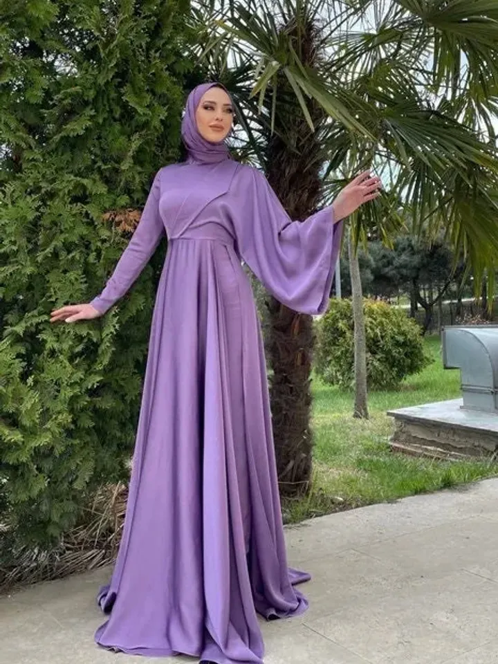 AHUNARE HIJAB - Wedding Dress, Muslim Evening Gown, Nikah, Islamic Wedding, Engagement, Bridesmaid,