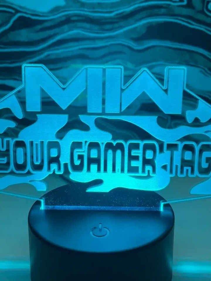 COD MODERN WARFARE ll Gamer Tag Home Decor Sign | Gamer Tag Sign | Gaming Desk accessories | Gaming desk sign