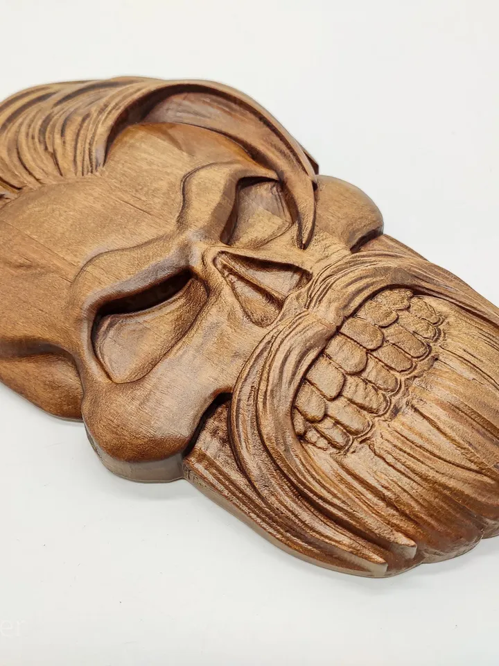 Wooden skull wall decor, Wood sugar skull, Wood tiki mask wall art, wall decor, wall panel, wooden wall panel, wooden mask, carved mask