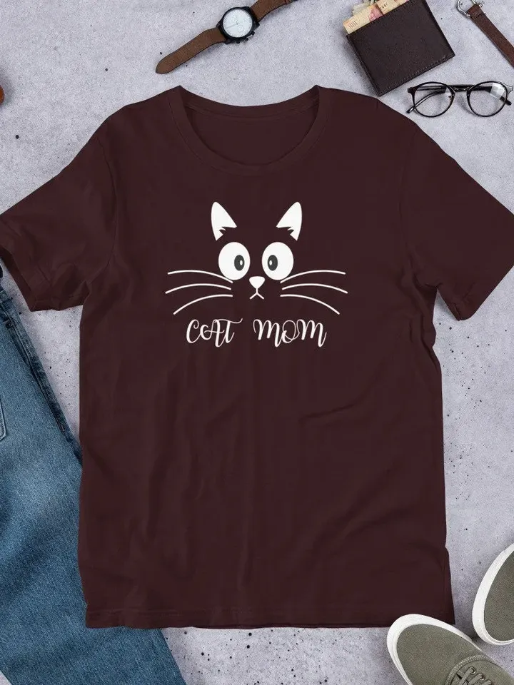 Cat Mom Shirt Women Gift  Mom Tee | Cat mama | Mom gift t-shirt