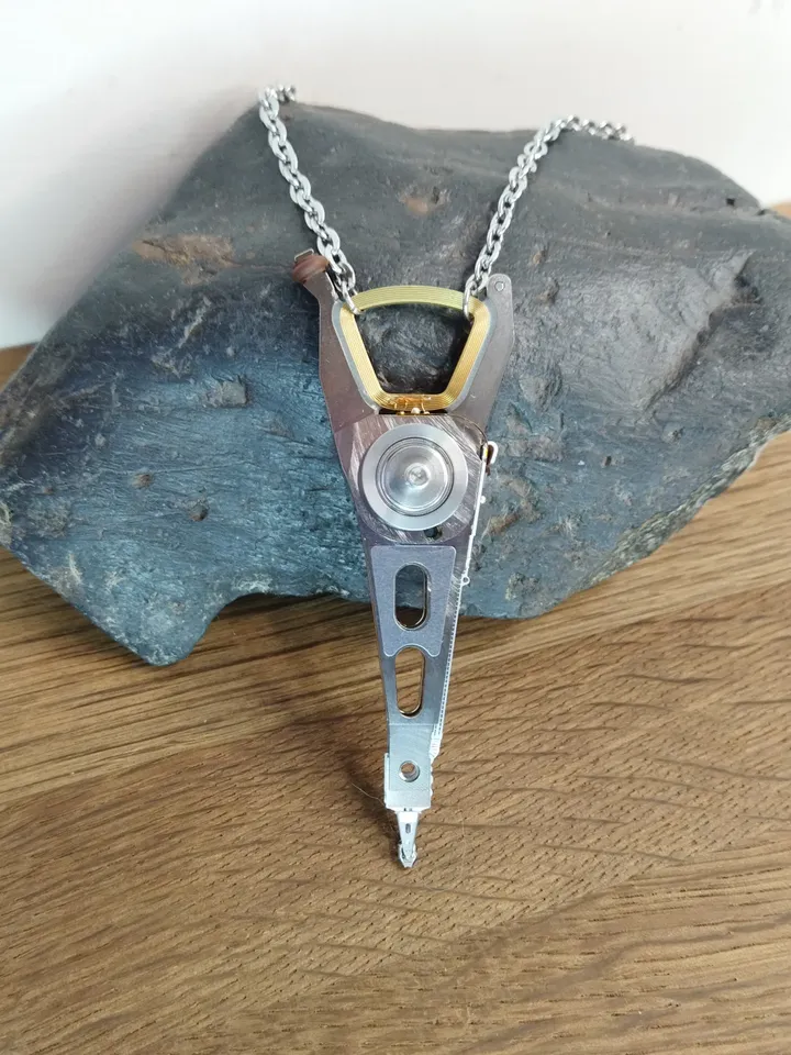Cyberpunk necklace recovered Cybercore jewelry unisex Sci-fi necklace Boyfriend geek gift