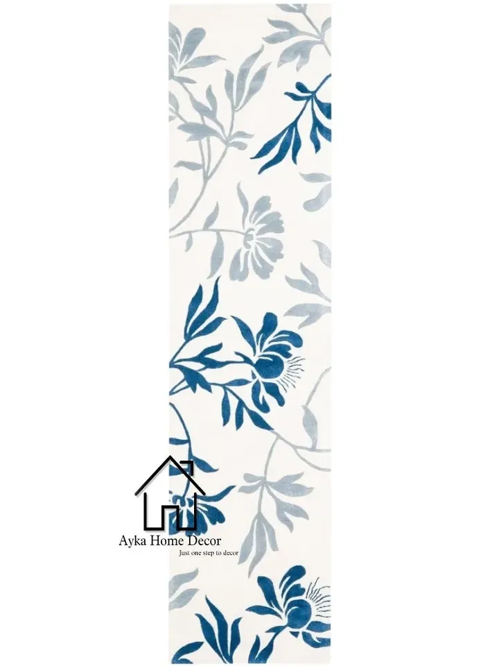 Ayka 100% Pure Woolen Area Rug For Hall Kitchen Living Room Bed Room Dining Room Kids Room Carpet / Leaves Rug / Modern Rug / Christmas Gift