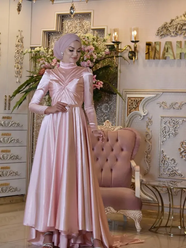 AHUNARE HIJAB - Wedding Dress, Muslim Evening Gown, Nikah, Islamic Wedding, Engagement, Bridesmaid