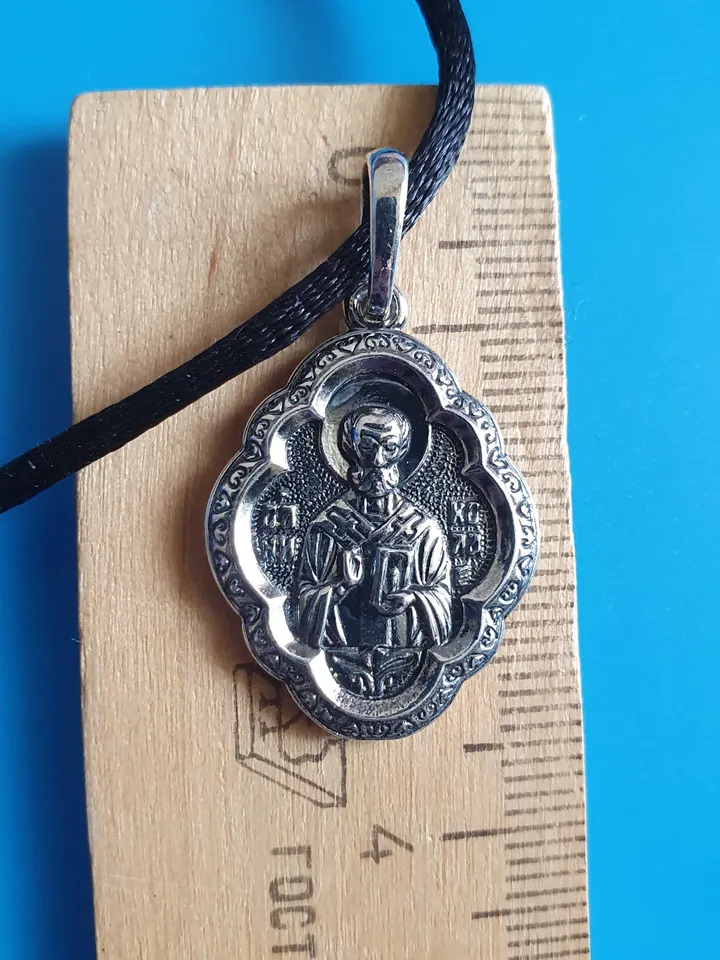 Saint Nicholas the Wonderworker Christian blessed pendant