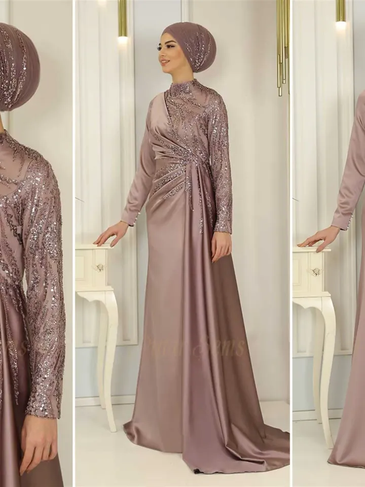 AHUNARE HIJAB - Wedding Dress, Muslim Evening Gown, Nikah, Islamic Wedding, Engagement, Bridesmaid