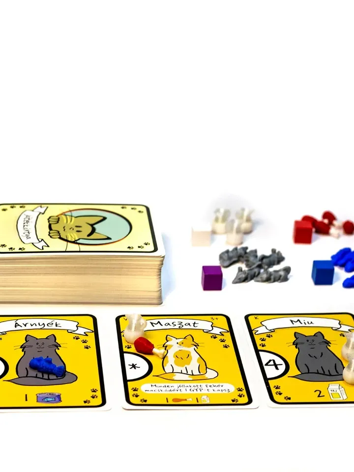 Upgrade Set (60 pieces) Compatible with Cat Lady - 3D Printed Pieces Food Tokens and Board Game Accessories