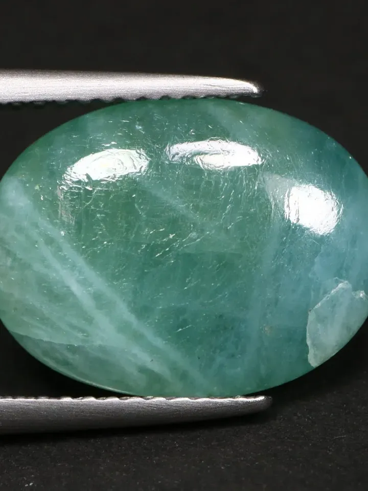 9.36 CT Rare Open Transparent Gemstone! Massive 100% Unheated Grandidierite Cabochon