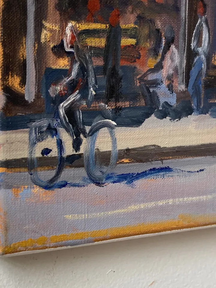 Original New York Cityscape Painting - From Essex Street/LES NYC- 16x20 Oil on Linen, Urban Impressionist Fine Art, Signed Original Fine Art