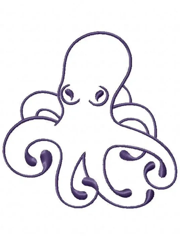 6 Inky Octopus Swirls Embroidery Design Pack,7 sizes,Chop it, Instant Download,Digital Machine,Holiday Applique Design,Gnomes Embroidery,