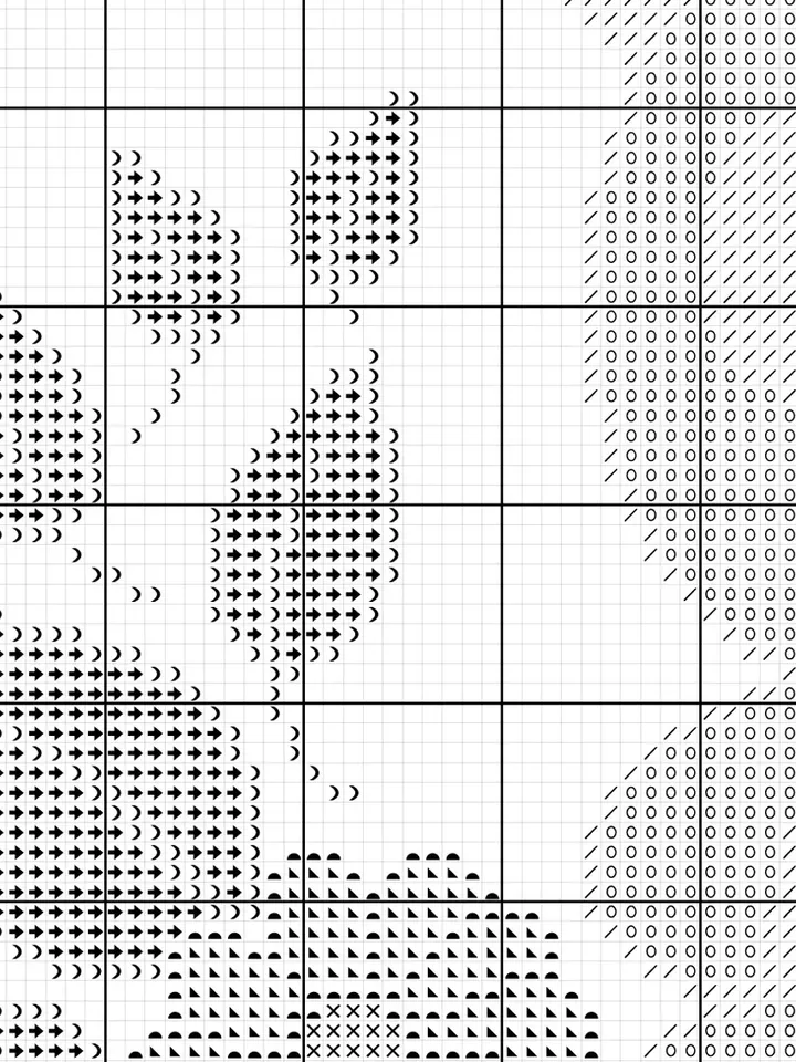 Little panda Cross Stitch Pattern. Baby Cross Stitch Pattern.