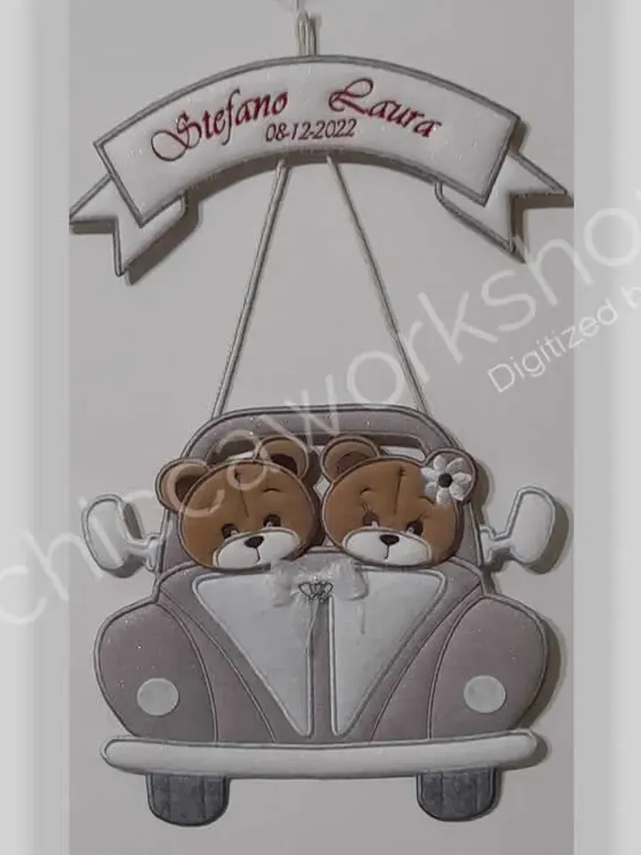 ITH Ghirlanda Macchinina - Ricamo a macchina con tutorial