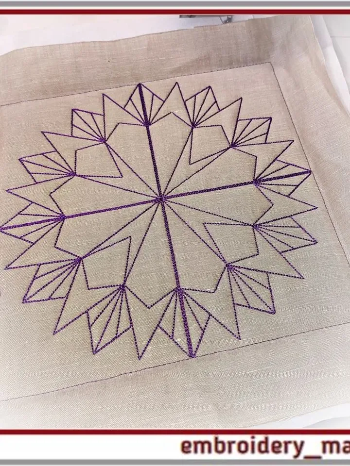 Quilt block 18 machine embroidery designs, Instant download
