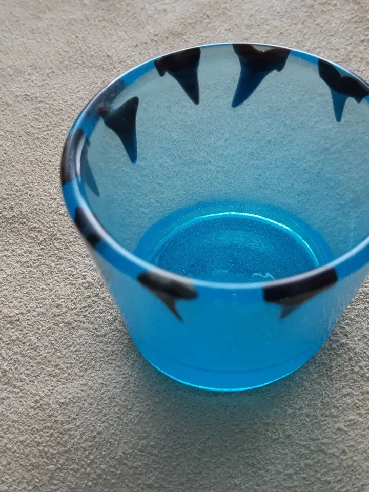 Waxine holder, light, atmospheric, resin