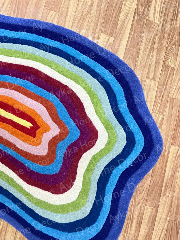Anthena Hand Tufted 100% Pure Woolen Area Rug For Hall Kitchen Living Room Bed Room Bath Room Dining Room Kids Room Carpet / Christmas