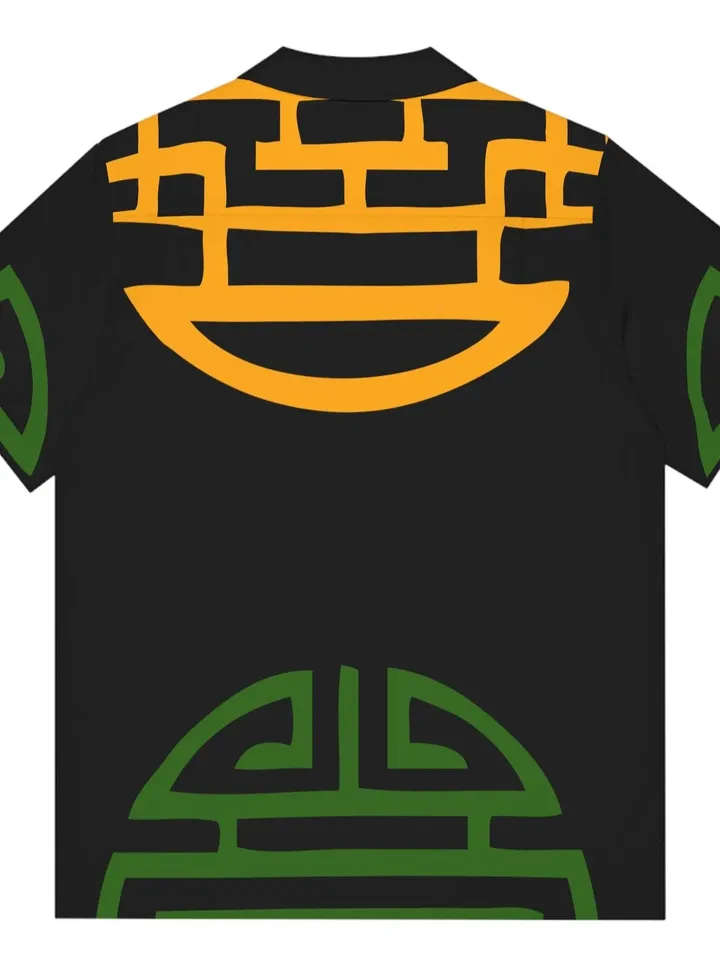 Cthulhu Kaiju Hawaiian Shirt | Dungeons and Dragons Fantasy All-Over-Print Shirt, Button Up Cthulhu Mythos Top, Kaiju Monster Bowling Shirt