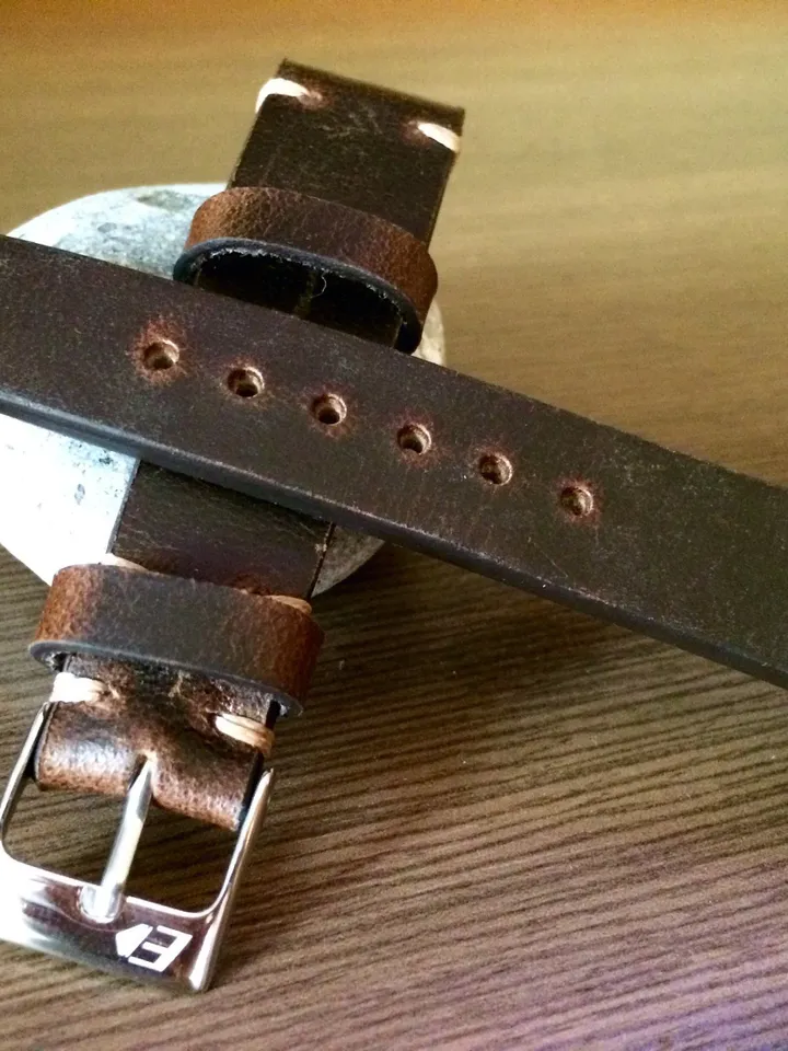 Brown Genuine Leather Watch Straps 19mm, Wrist Watch Band 20mm, 21mm, Personalise Gift Ideas for Boyfriend, Vintage Mens Wrist Accessories