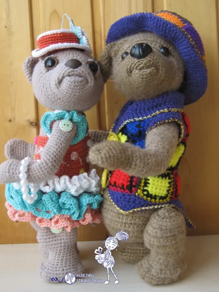 TUTORIAL: Bear MONICA crochet pattern 2 in 1 set