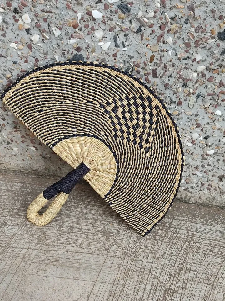 Custom Hand Fan, African Portable Wall Hanging Basket, Woven Basket Wall Decor