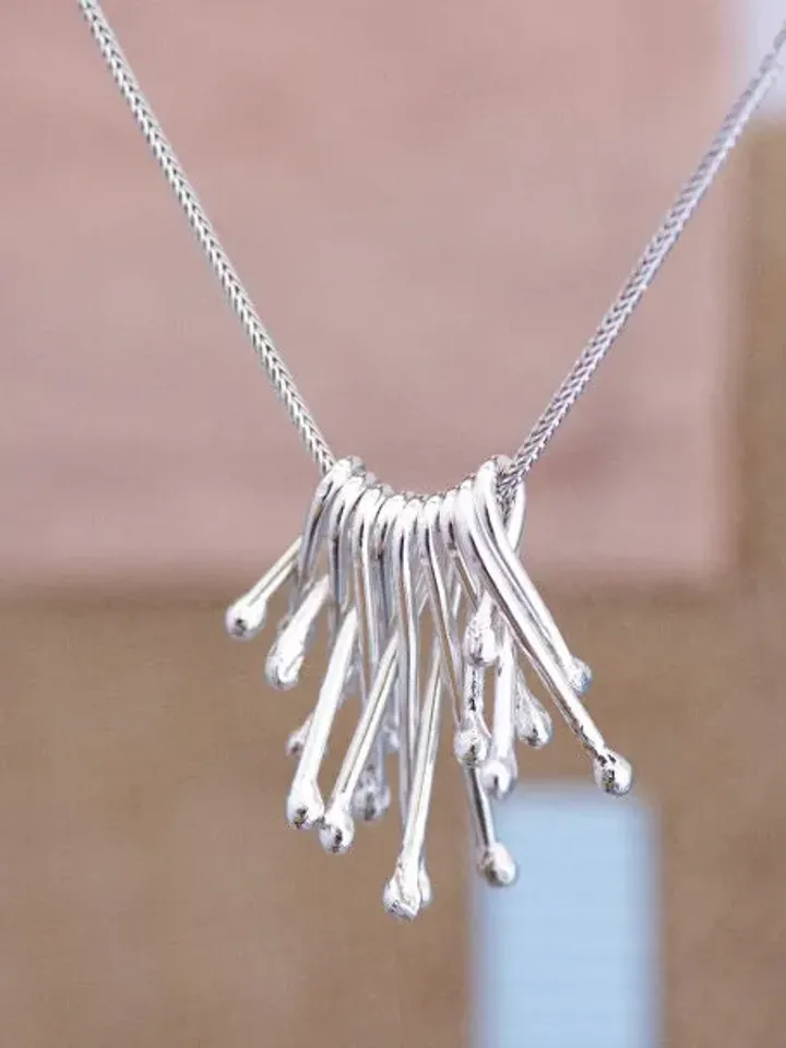 Sterling Silver Raindrops Necklace