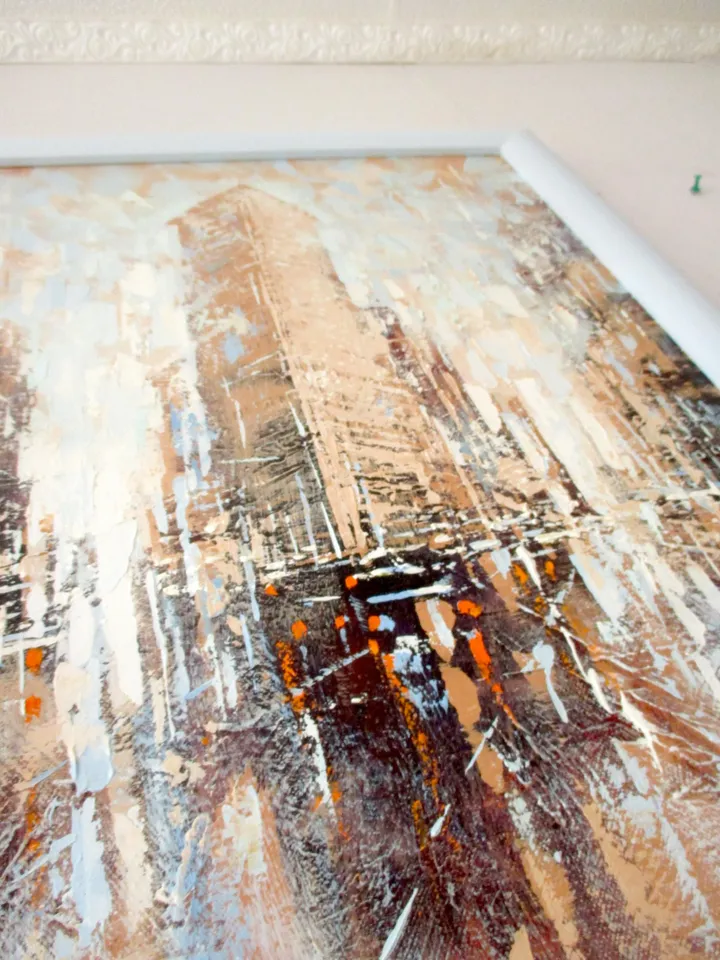 New York Painting ORIGINAL PAINTING ON CANVAS, Flatiron Building by Walperion