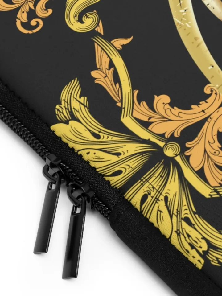 Golden Dragon Laptop Sleeve | Laptop and Tablet Protector Sleeve, Book Sleeve for DnD Guides, Dungeons and Dragons, HP Lovecraft