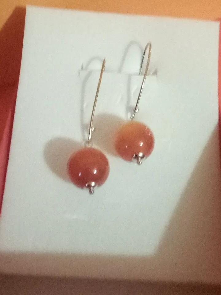 Orecchini in argento con corniola Carnelian Silver Sterling Earrings