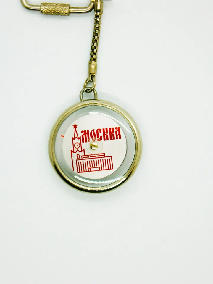 SOVIET SOUVENIR keychain thermometer MOSCOW